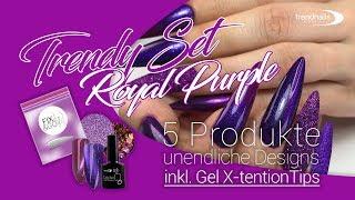 Royal Purple // Trendy Set von trendnails // Februar 2020