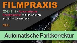 EDIUS 11 – Automatischer Farbkorrekturfilter (mit Beispielen erklärt) + Tipp!