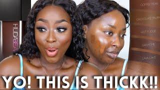 HUDA BEAUTY FAUX FILTER WATERPROOF LUMINOUS MATTE FULL COVERAGE FOUNDATION DARK SKIN | Mena Adubea