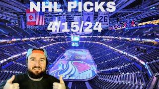 Free NHL Picks Today 4/15/24