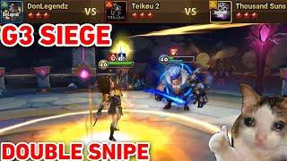 G3 Siege | DonLegendz vs Teikou 2 vs Thousand Suns | #summonerswar