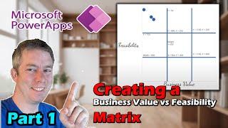 Creating a Business Value VS Feasibility Matrix in Power Apps for Project Management!