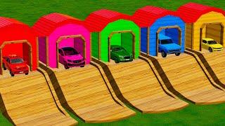 TRANSPORTING FIVE COLOR VOLKSWAGEN AMAROK, MERCEDES COUPE, CHEVROLET VERANEIO, ROLLS ROYCE - FS 22