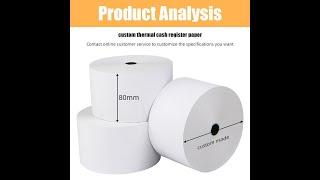 Wholesale cash register paper 80mm paper roll thermal paper roll manufacturer
