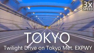 4K Twilight drive on Tokyo Metropolitan Expressway / 首都高周遊夜景ドライブ