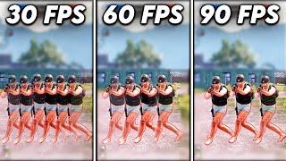 90 FPS vs 60 FPS vs 30 FPS Does FPS Matter FPS Comparison For BGMI PUBG MOBILE || KO EXOTIC GAMING |