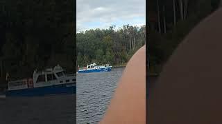 КАТЕР ВОДНОЙ ПОЛИЦИИ(водное ГАИ), озеро гриебниц, ПОТСДАМ, БРАНДЕНБУРГ, ГЕРМАНИЯ