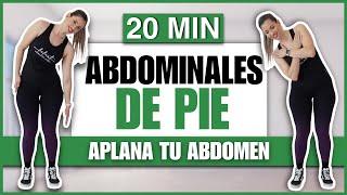 LA MEJOR RUTINA DE ABDOMINALES DE PIE para Reducir Cintura y Aplanar Abdomen 21 Min | NatyGlossGym