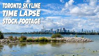 Toronto Skyline Time Lapse Tommy Thompson Park 4K V1 Stock Footage