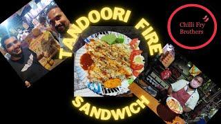 MUST WATCH I Tandoori Fire Sandwich I with RECIPE I BLOW TORCH used I MUMBAI Street Food