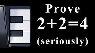 Peano axioms: Can you really PROVE that 2+2=4?