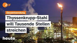 heute 19:00 Uhr vom 25.11.2024 Stellenabbau Thyssenkrupp-Stahl, SPD zieht mit Scholz in Wahlkampf