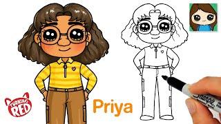 How to Draw Priya Mangal | Turning Red