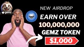 Earn Over $1,000 USD Worth Of GEMZ Airdrop On Telegram  || Crypto tap2Earn Airdrops