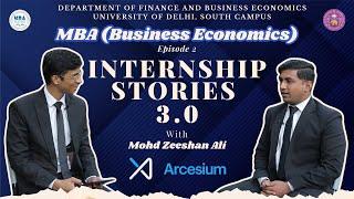 DBE Internship Stories 3.0 | Episode 02 | Arcesium | Mohd Zeeshan Ali