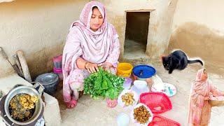 Desert women afternoon routine in village|village life Pakistan|cooking traditional village food|