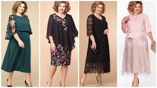 Most beautiful plus size mother of the bride dresses//trendy plus size dress