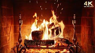 Top 50 Classic Christmas Songs With HD Fire place | Yule log