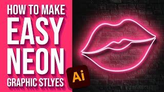 Make a Reusable Neon Glow Effect in Adobe Illustrator