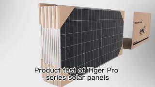 A test of Jinko Tiger Pro series solar panels  - Tier 1 solar pv module -Upin Solar