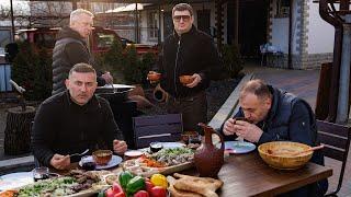 Cooking a DISH of steppe peoples "BESHBARMAK"