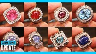 GEMSTONES UPDATE 11112024 -PINKISH ORANGE BLUE SAPPHIRE BLUE TOPAZ ZIRCON PINK TOURMALINE RUBY BURMA