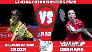 Malvika Bansod (IND) vs (DEN) Line hojmark kjaersfeldt | LI NING China Masters 2024 Badminton