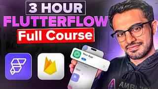 FlutterFlow + Firebase + Flutter Programming Full 3+ Hour Course (Build Any App After Watching This)