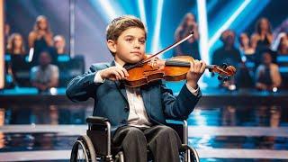 "Young Violinist's Emotional Performance on America's Got Talent: A Story of Loss and Hope"