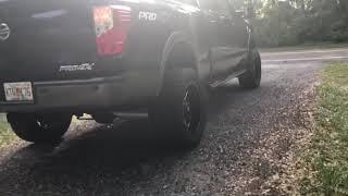 Straight piped Nissan Titan Cummins