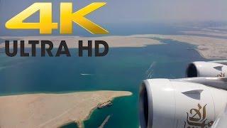 Airplane Take Off in UHD - Emirates A380 from Dubai to Toronto