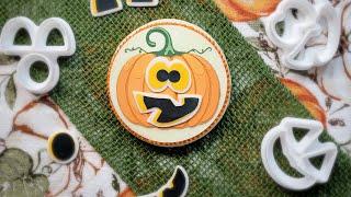 Interactive Pumpkin Cookie - Royal Icing Stencils - Halloween Cookies - Frosting Artist