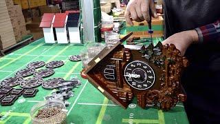 Process of Making Cuckoo Clock. Last Wall Clock Factory in Korea