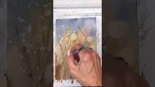 My Favorite Watercolor technique  #watercoloreffect  #painting #watercolor