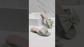 Trending flat sandals for girl's#shorts video #sandals design #2024 viral #fashion girls #slippers