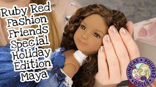 Unboxing Ruby Red Fashion Friends Holiday Special Edition Maya Doll