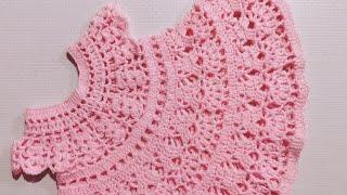 Crochet beautiful frock for girl ...