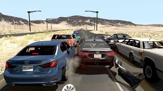 Highway Crashes Compilation #22 - BeamNG.Drive