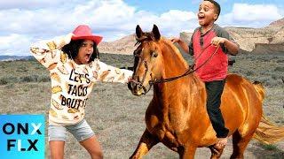 RIDING ON AN OLD TOWN ROAD HORSE | Onyx Family | Onyx Flix