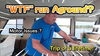 # 3 Adventures on our houseboat "WTF" - Run aground/lost a motor ??