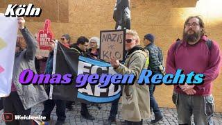 Omas gegen Rechts Köln AfD Metropolenkonferenz, Gürzenich Metrokon 5.3.25