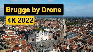 Bruges by drone 4K [] Belgium, 2022