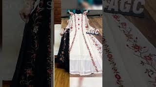 #2025 long frock design ideas  beautiful dresses for girls party wear #trending #viral#shorts