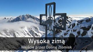 Wysoka zimą - wejście przez Dolinę Złomisk