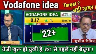 Vodafone idea share latest news Sushil Kedia,buy or not ?vi share news,analysis,idea Target 2025