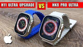 HK8 Pro ULTRA vs H11 Ultra UPGRADE - APPLE Watch ULTRA Clone Comparison