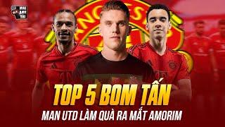 TOP 5 BOM TẤN CHUYỂN NHƯỢNG CỦA MU RA MẮT AMORIM: QUÁI VẬT GYOKERES VÀ KẾ HOẠCH BAYERN HÓA ĐỘI HÌNH!