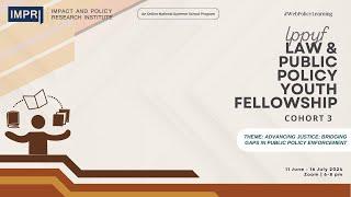 Fellows PPT 1 LPPYF Law and Public Policy Youth Fellowship- Cohort 3 #IMPRI #WebPolicyLearning Live