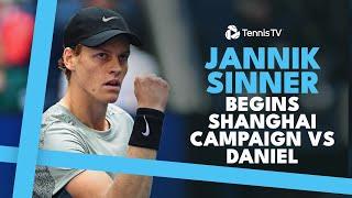 Jannik Sinner Begins Shanghai Campaign vs Taro Daniel  | Shanghai 2024