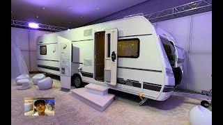 Dethleffs Nomad 740 RFK snow edition RV Caravan Camper travel trailer walkaround and interior V1736